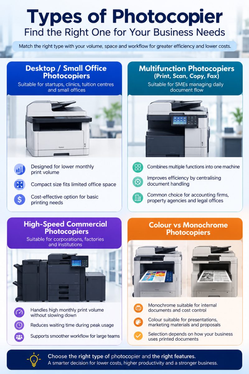 Types of Photocopier for Small, Growing and Large Businesses 2 Types of photocopier for businesses